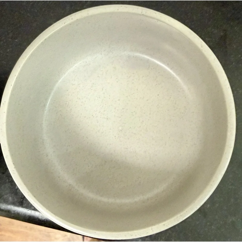 5-Vintage Stackable 1970s Apex Stoneware Soup and Crackers Handled Bowls